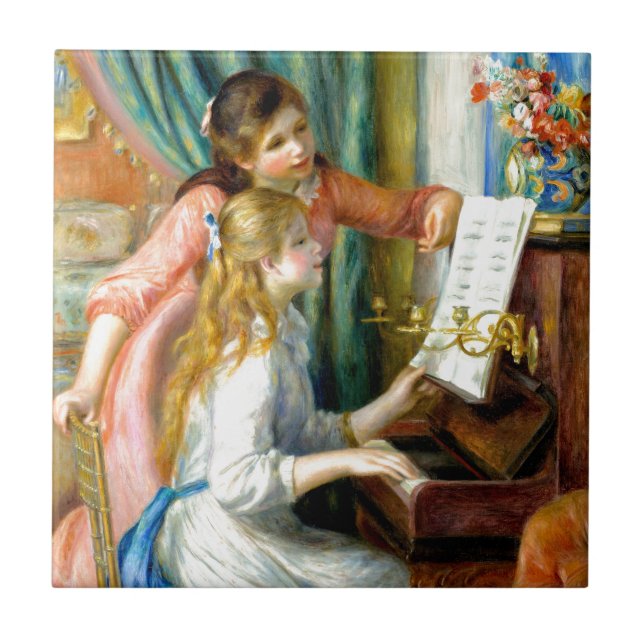Carreau Deux filles au piano - Pierre Auguste Renoir (Devant)