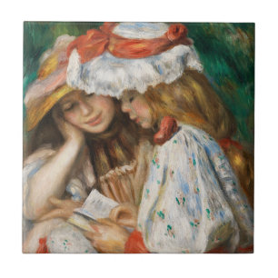 Carreau Deux Lectures - Renoir Impressionniste Peinture