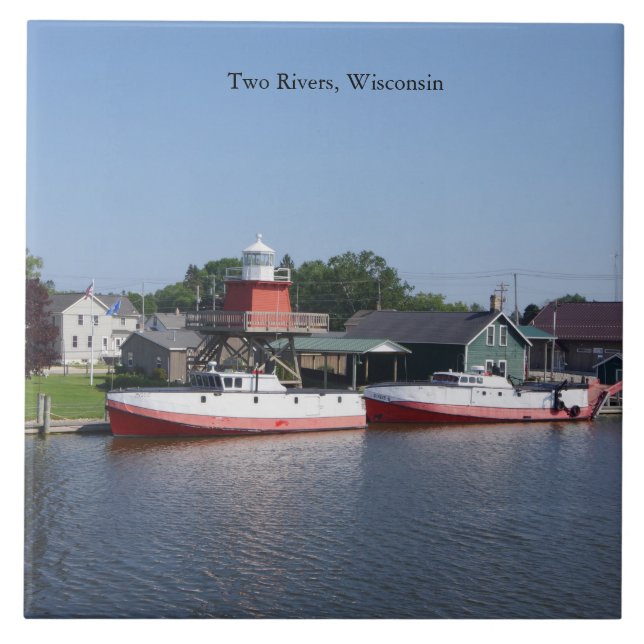 Carreau Deux rivières, tuile du Wisconsin (Devant)