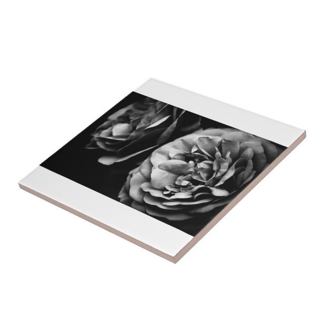 Carreau deux roses (Côté)
