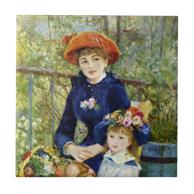 Carreau Deux Sœurs (sur la terrasse) de Pierre Renoir (Devant)