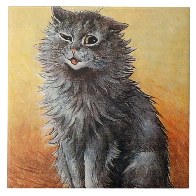 Carreau "Deuxième prix au Cat Show" de Louis Wain (Devant)