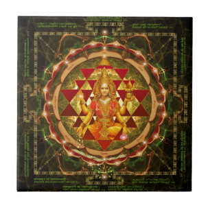 Carreau Devi Lakshmi Stotram- Shri Yantra