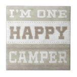 Carreau Devis | Je suis un Camper heureux<br><div class="desc">Devis | I'm One Happy Camper. Artiste : June Erica Vess. ID d'image : 106120D.</div>