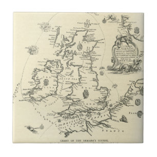 Carreau Diagramme du cours de l'armada espagnole