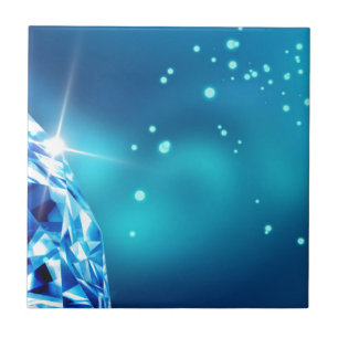 Carreau diamant bleu