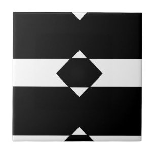 Carreau Diamant noir et blanc