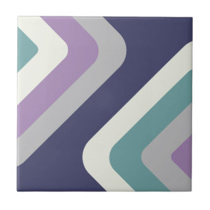 Carreau Diamants géants rétro violets colorés