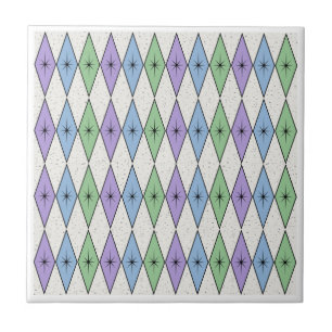 Carreau Diamants modernes du milieu du siècle 3