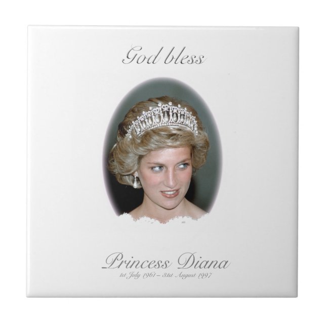 Carreau Dieu Béni Princesse Diana - Souvenir (Devant)
