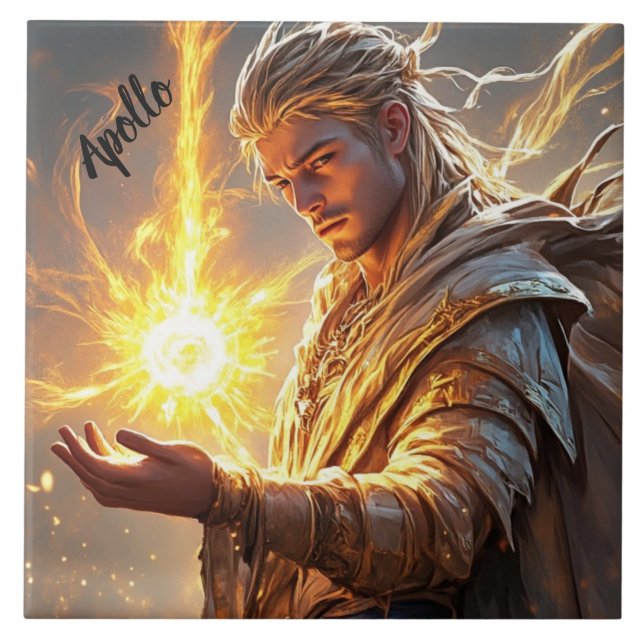 Carreau Dieu Divin Apollo du Soleil et de l'Autel Lumière (Devant)