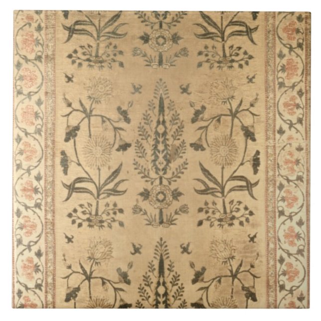 Carreau Diffusion de plancher de velours, Moghul, période (Devant)