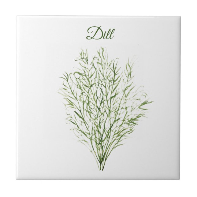 Carreau Dill Herb Green Cuisine Cuisine culinaire vert Pla (Devant)