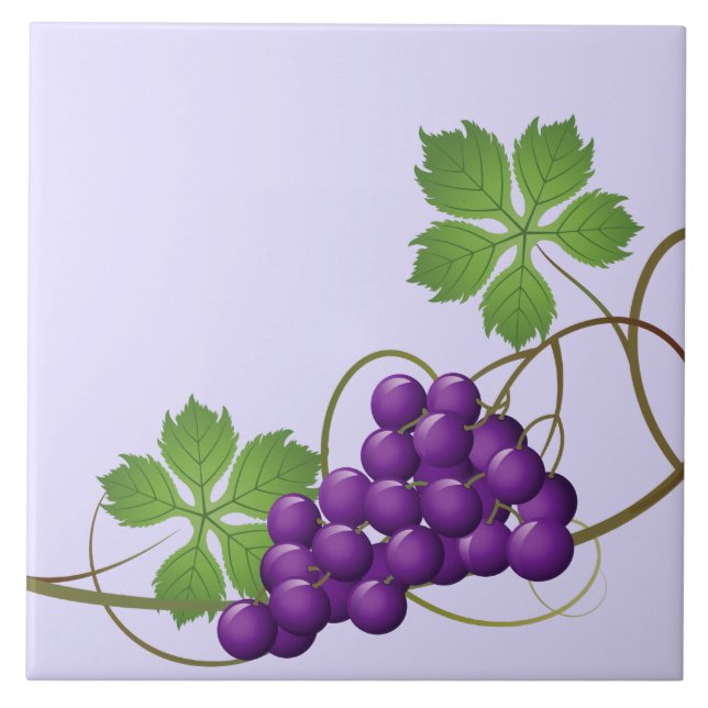 Carreau d'impression de raisins (Devant)