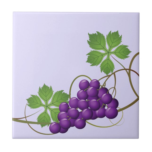 Carreau d'impression de raisins (Devant)