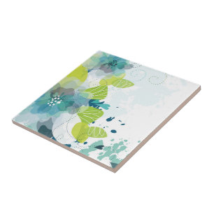 Carreau d'impression floral