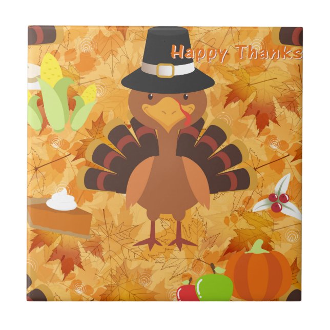 Carreau dinde bon thanksgiving (Devant)