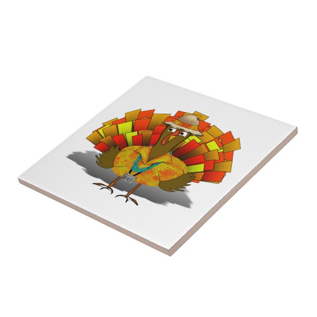 Carreau Dinde de vacances de Thanksgiving (Côté)