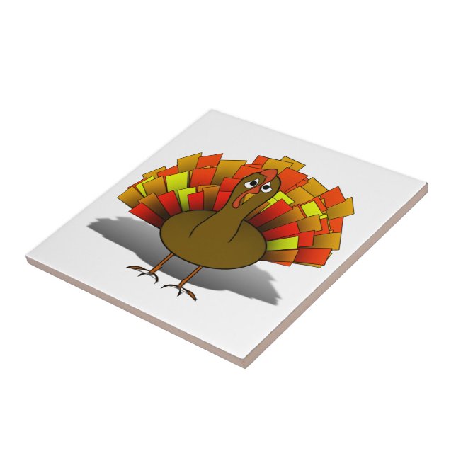 Carreau Dinde inquiète de Thanksgiving (Côté)