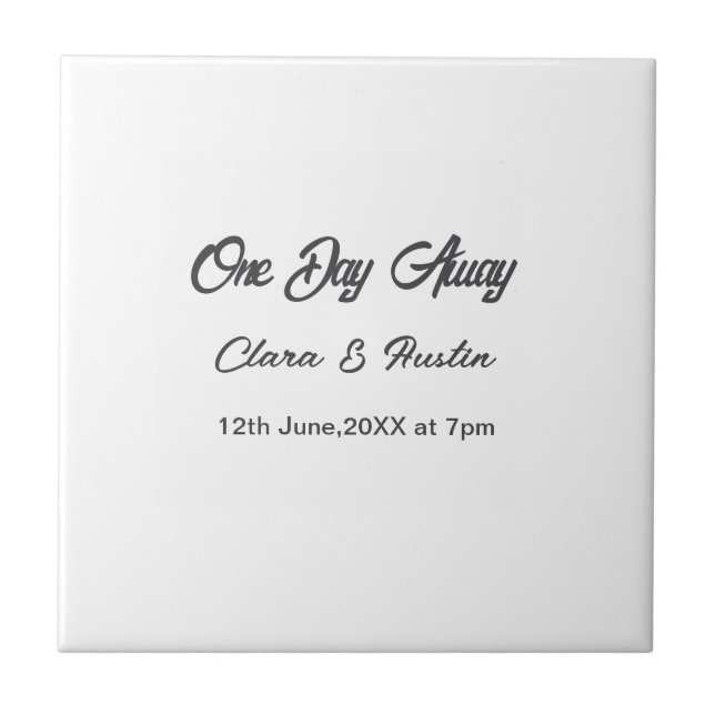 Carreau dîner de répétition La veille du nom da (Devant)