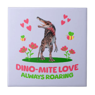 Carreau Dino-Mite Amour, Dinosaure Dinosaure Dino-Mite Tou