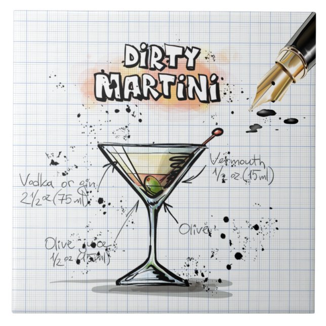 Carreau Dirty Martini (Devant)