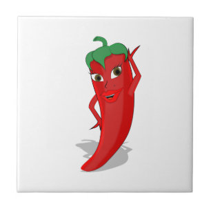 Carreau Divine Piment Rouge Chaud