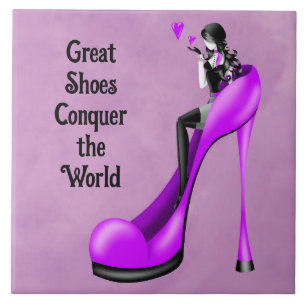 Carreau Divinité de la mode en talon aiguille violet