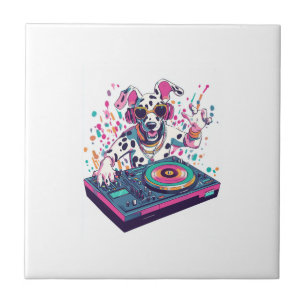 Carreau DJ Dalmatien � Soirée EDM Rave Chien