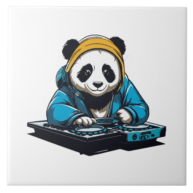 Carreau DJ Kawaii Panda (Devant)