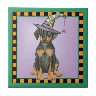 Carreau Doberman Witch