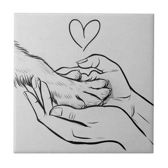 Carreau Dog Lovers / Amantes de cães  (Devant)