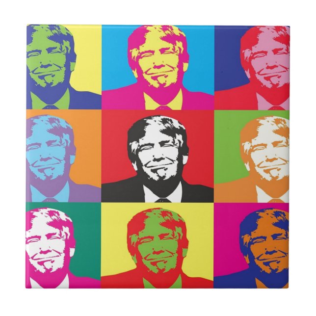 Carreau Donald Trump Pop Art (Devant)