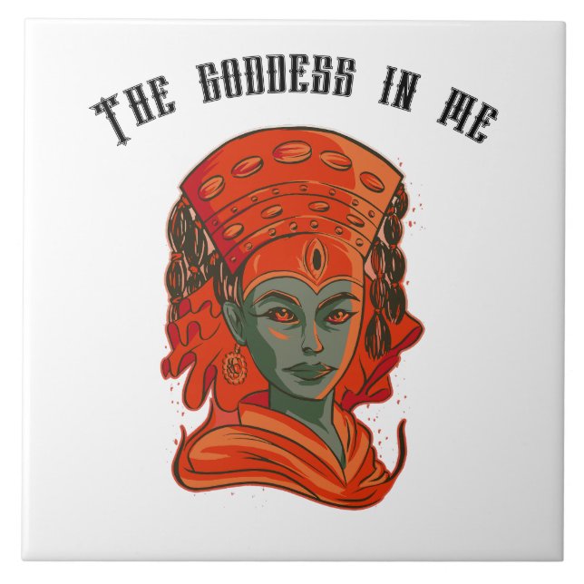 Carreau Donner du pouvoir à la déesse Art spirituel Force  (Devant)