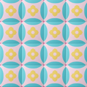 Carreau Dopamine Fleurs colorées Motif décoratif