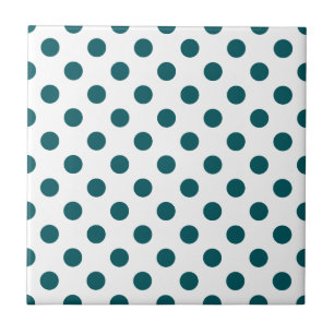 Carreau DOTS - TURQUOISE (un point de polka) ~