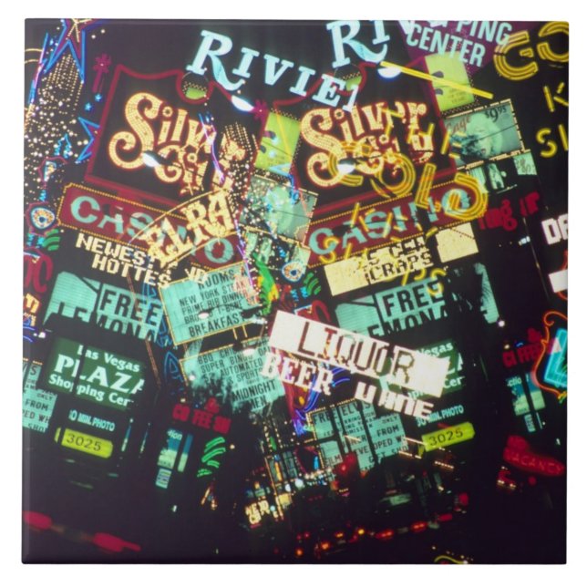 Carreau Double exposition, panneaux de casino, Las Vegas, (Devant)