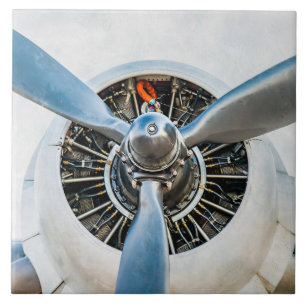 Carreau Douglas DC-3 Aircraft. Hélice