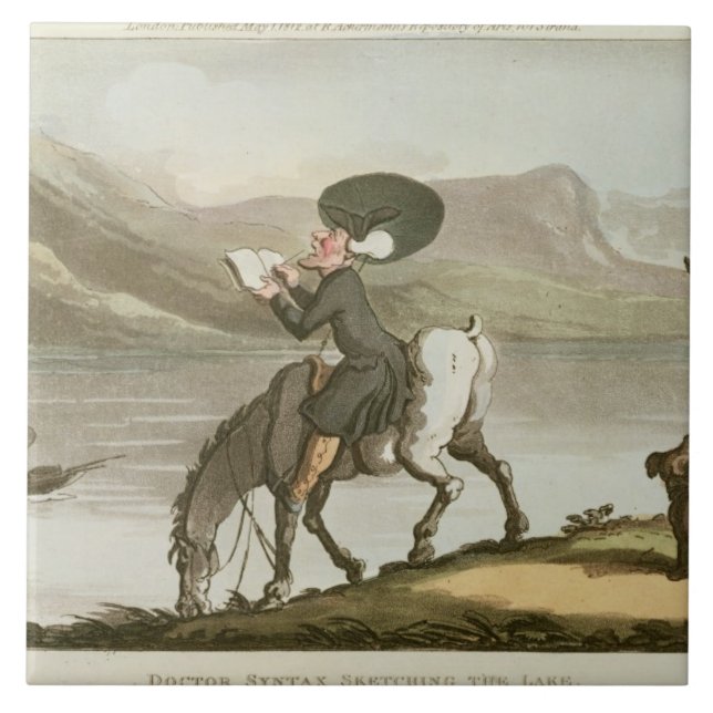 Carreau Dr. Syntax esquissant le lac (Devant)