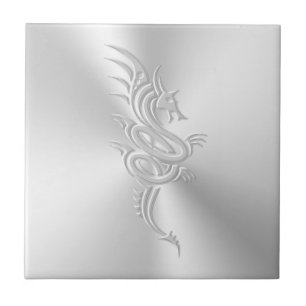 Carreau Dragon à l'Est, effet Embossé