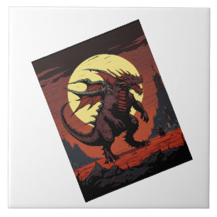 Carreau Dragon de lune.