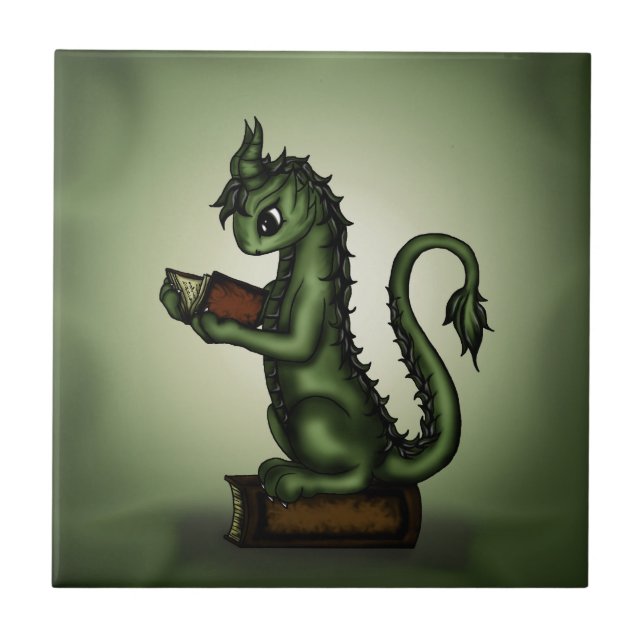 Carreau Dragon de rat de bibliothèque (Devant)