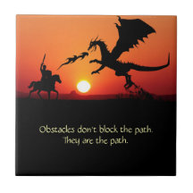 Dragon vs Chevalier Inspirant Motivationnel