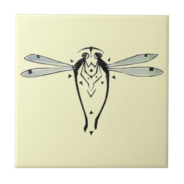 Carreau Dragonflies Vintages Art nouveau (Devant)