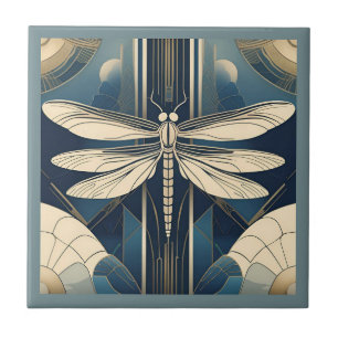 Carreau Dragonfly Art déco