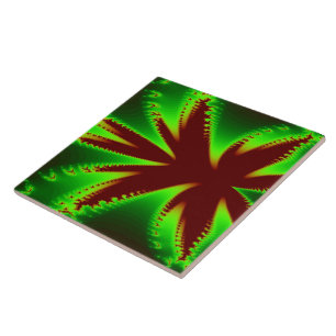 Carreau Dragonfly in Flames Tile
