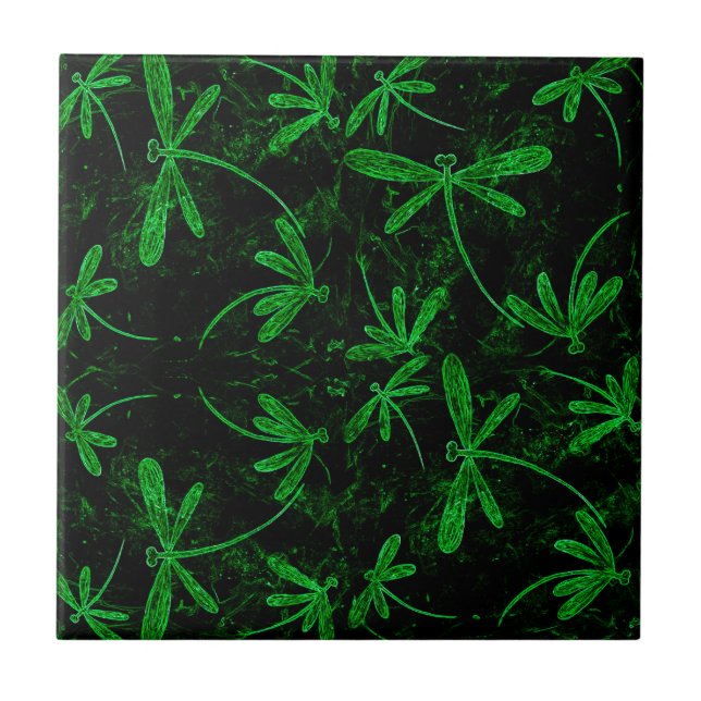 Carreau Dragonlies Neon Green (Devant)