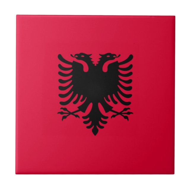Carreau Drapeau albanais (Devant)