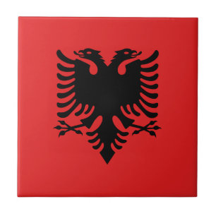 Carreau Drapeau albanais patriotique