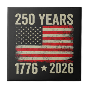 Carreau Drapeau américain 250 ans 1776-2026